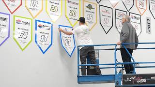 Coach Gibbs & Denny Hamlin recap Nashville Win | Victory Banner Raising