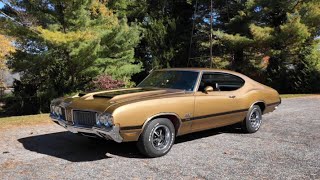 1970 Oldsmobile 442 W-30 cold start / test drive