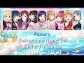 Kokoro no Hane yo Kimi e Tondeke! - Aqours (Color Coded Lyrics) [Kan/Rom/Han]│Love Live!