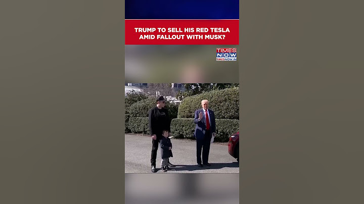 Amid Fallout With Elon Musk, Donald Trump To Sell His Red Tesla Car? US President Hints...#shorts