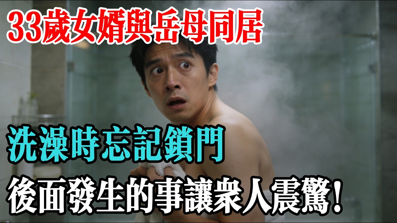 33歲女婿與岳母同居，洗澡時忘記鎖門,後面發生的事讓眾人震驚！