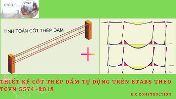 Thiết kế cốt thép dầm tự động trên Etabs theo TCVN 5574-2018