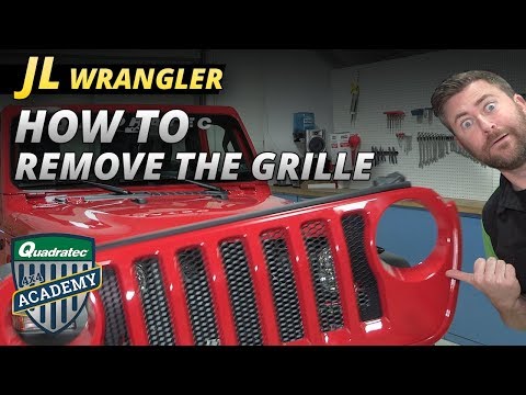 Remove the grille from a 2018 Wrangler JL