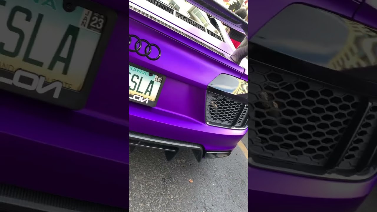This Audi R8 wrap is INSANE!! | Best Vanity Plate? 🤩😈 