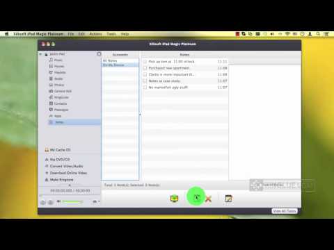 How to add, edit and delete ipad notes from Mac ?