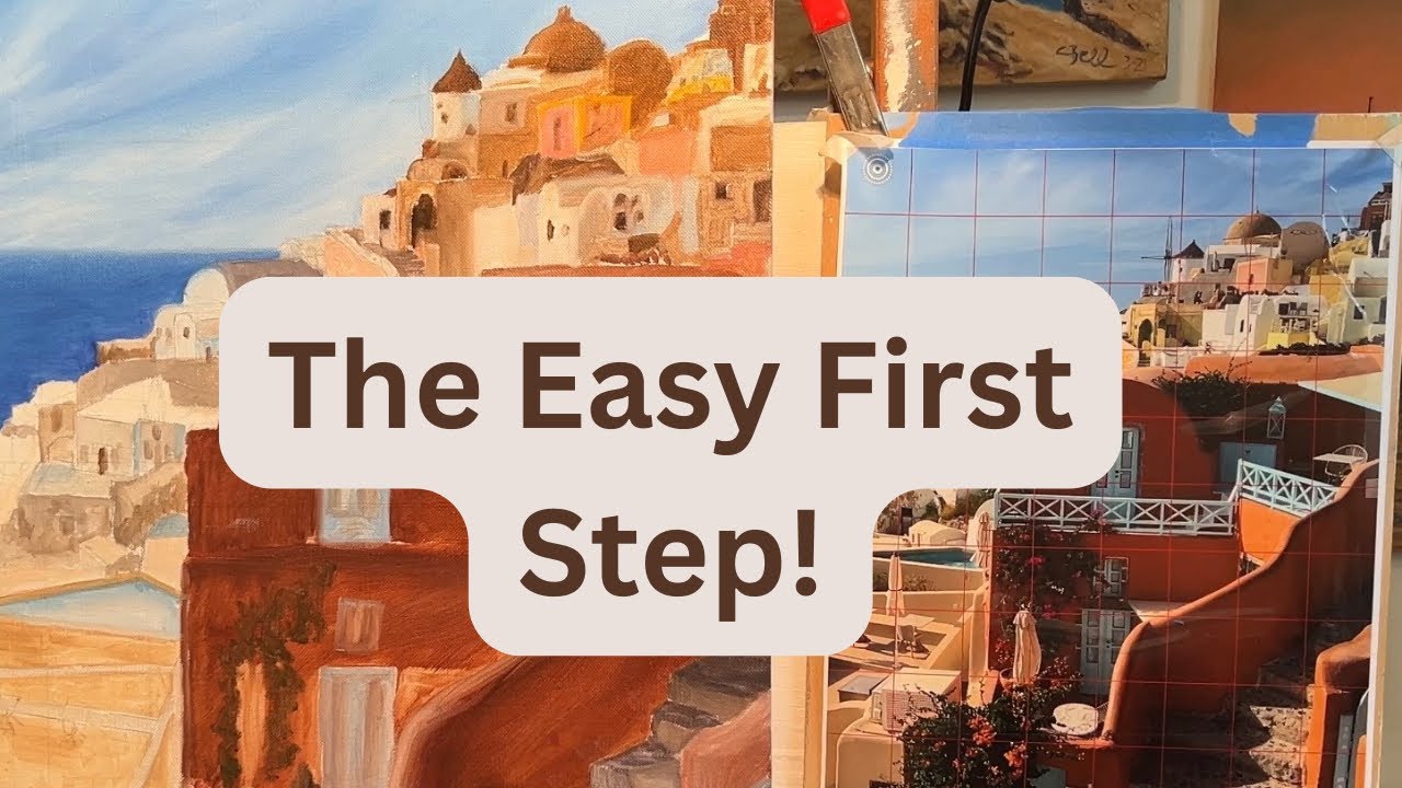 Oil Painting a Greek Cityscape | Block-In Foundation Technique