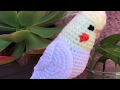 CACATUA NINFA AMIGURUMI A CROCHET PASO A PASO/ PERIQUIO AMIGURUMI PASO A PASO