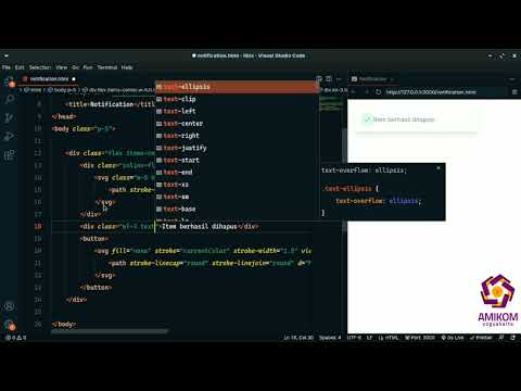 TUTORIAL MEMBUAT NOTIFICATION MENGGUNAKAN TAILWIND CSS