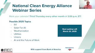 National Clean Energy Workforce Webinar: Election Ramifications for the Clean Energy Workforce
