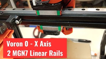 Voron 0.1 X Axis - Dual MGN7 Linear Rails