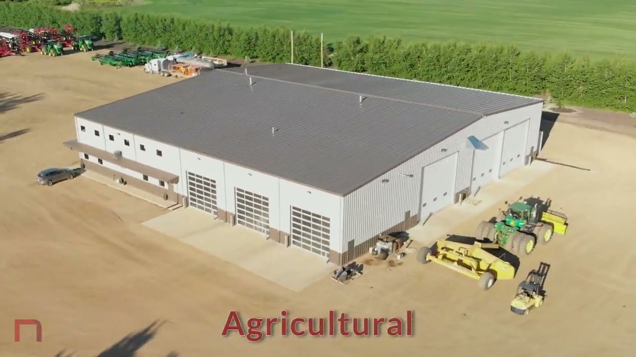 Lindgren Farms - 18,000 sq. ft. Ag Shop by Northern Steel Buildings