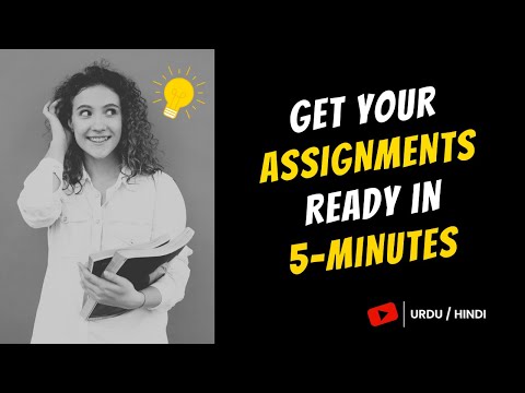 Get your assignments ready in 5 minutes with ChatGPT | How to make assignments | ChatGPT AI