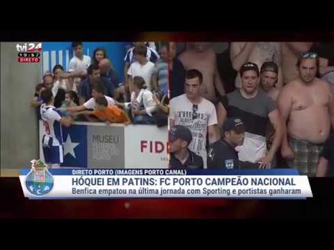 Disturbis a les grades entre la policia i els aficionats del Benfica al pavelló de l'Sporting