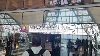 Miracle Lounge in (BKK) bangkok international terminal A. Large comfortable lounge.