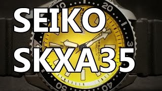 Seiko SKXA35 - Review, Measurements, Lume and Strap change!
