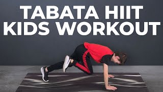 9 Year Old Leads Tabata HIIT Workout For Boys & Girls (Exercise For Kids)