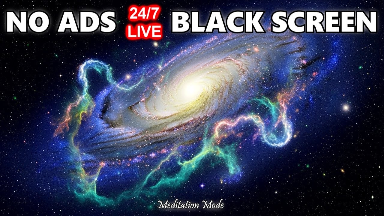 (NO ADS) Dreamy Sleep Music, Ambient 432 hz Healing Music Black Screen, Relaxing Deep Sleeping Music