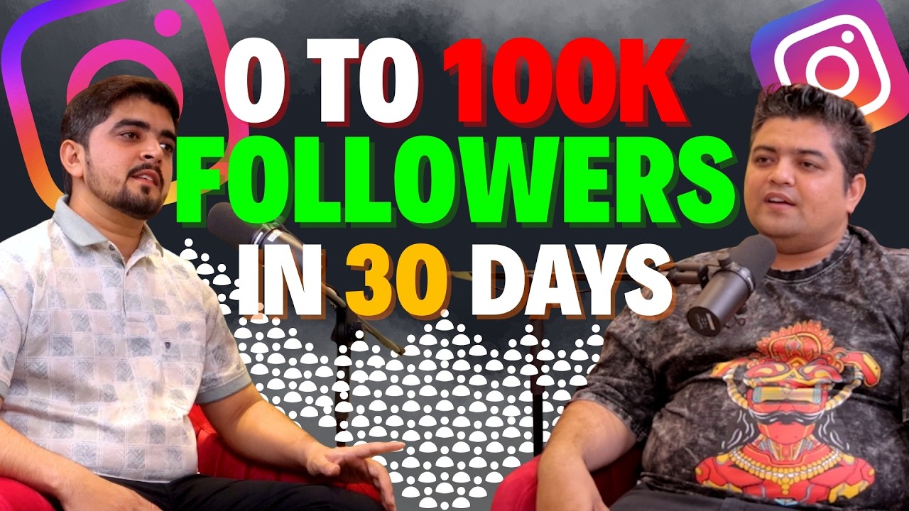 0 to 100k Followers  in 30 Days ( Content Creation Roadmap ) Game Of Instagram | Amit Thakkar Show
