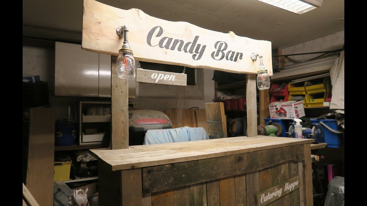 Candy Bar Selber Bauen Aus Paletten Teil 4 Pommes Man Youtube