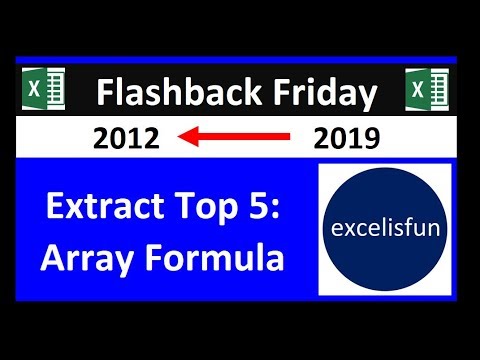 excelisfun Flashback Friday