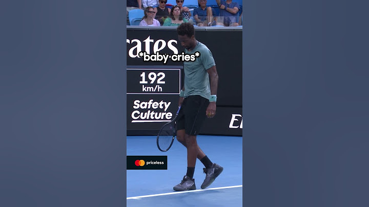 Baby CRIES for Monfils! 😂