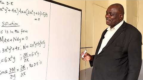 DIFFERENTIAL EQUATIONS PART 3 {Exact Differential Equations }