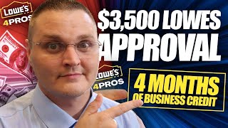 Lowe&#39;s Business Credit Net 55 Account - NO PG
