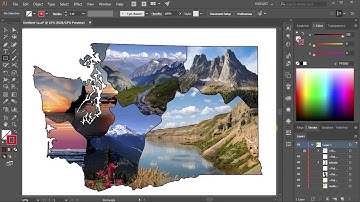 How to Fill One Shape with Several Photos in Adobe Illustrator