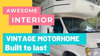 Vintage Motorhome //RV Tour// Born Free #RVtour #RV #vintagemotorhome #classc #classb+ #builttolast