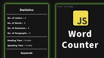 How to Build Your Own Word Counter in JavaScript in 20 minutes