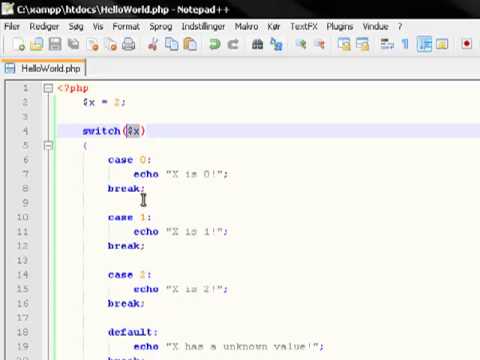 PHP 08 - Switch statements Tutorial