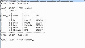 22. SELECT with LIMIT in SQL (Hindi)