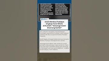 Anak Purbaya Ungkap Teror Mistis di Rumah: “Keluarga Kami Diserang Santet”