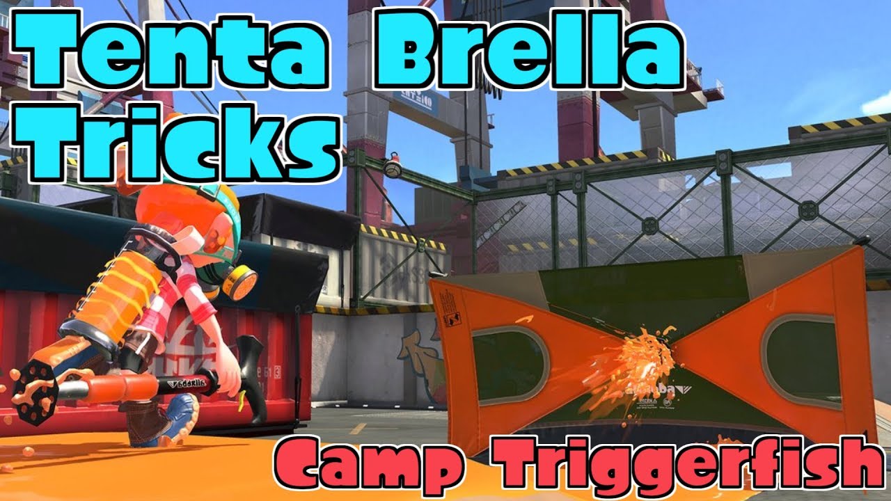 [Splatoon 2] Tenta Brella Tricks at Camp Triggerfish - YouTube