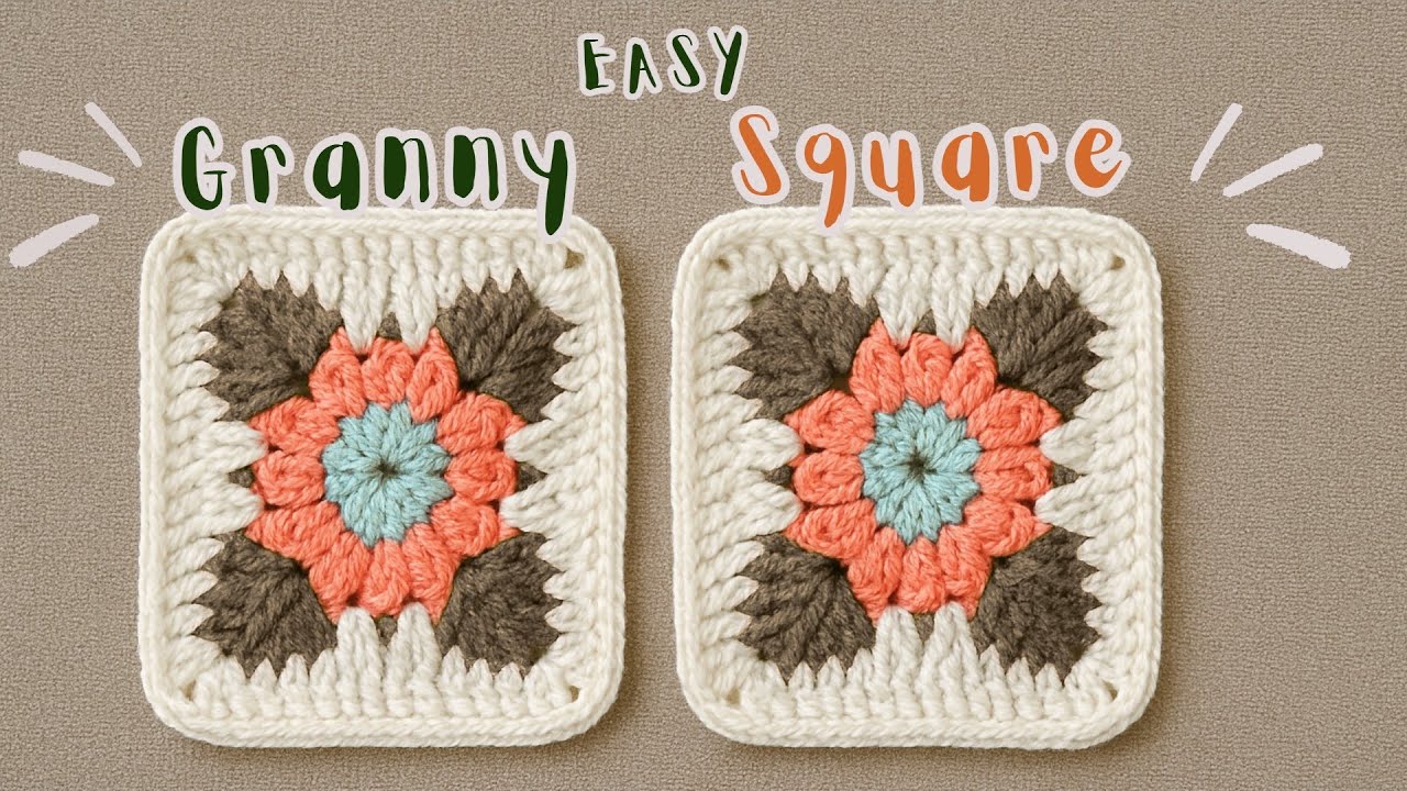 Easy Granny Square Crochet | woolen Crochet