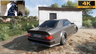 Forza Horizon 5 - MERCEDES-BENZ 300 CE 6.0 AMG - Test Drive with THRUSTMASTER TS-XW + TH8A - 4K