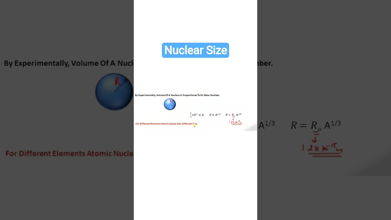 Nuclear Size