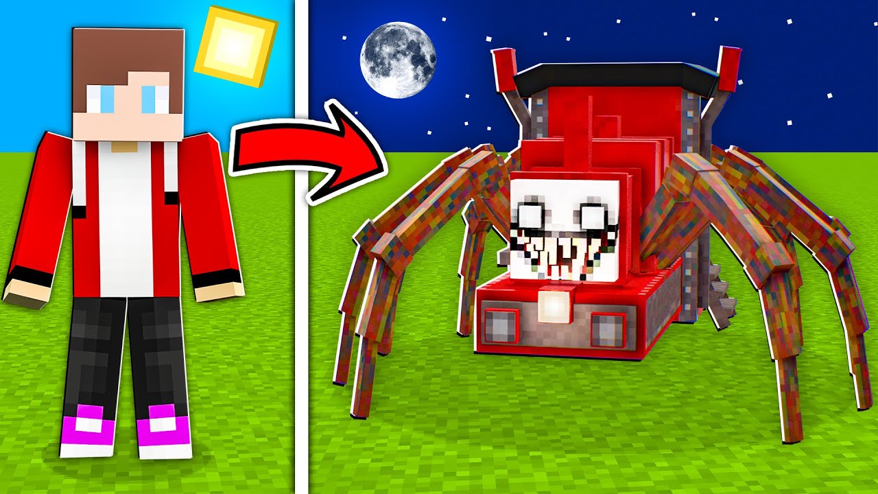 JJ Pranked Mikey As Choo Choo Charles in Minecraft !