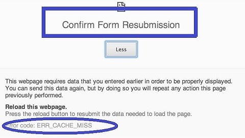 How to Fix Error ERR_CACHE_MISS  in Google Chrome
