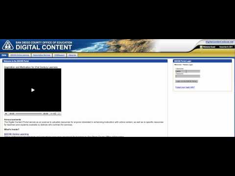 Digital Content Portal Login Tutorial