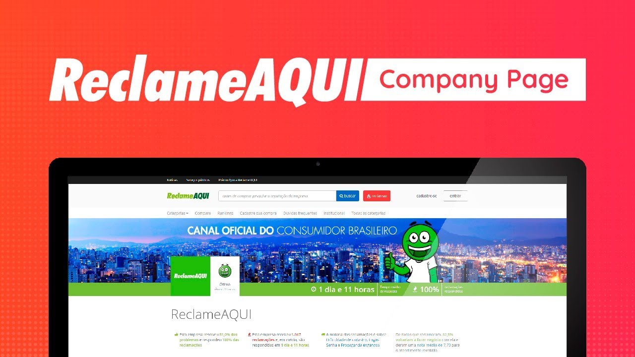 Company Page Reclame AQUI YouTube