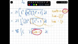 Surface area when rotating a parametric curve about the x and y axis