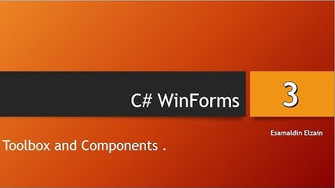 3 _ ToolBox and components