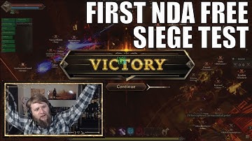Full Siege Test Footage - Ashes of Creation - NDA Drop Alpha Weekend - Massive Siege Battle - 1/2