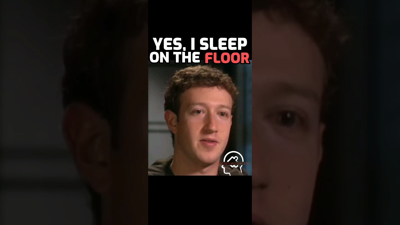 Yes, I Sleep On the Floor 😴 - Mark Zuckerberg 