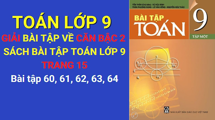 Giải bài 15 sbt toán 9 tập 1 trang 64 năm 2024