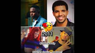 Kendrick Lamar x Drake x J. Cole x Rihanna: 🔥☠️ 2011 vs 2026