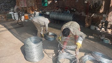 Making process of Razor Wire #razorwire #shorts #shortfeed #Wire