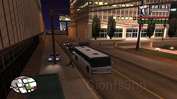 GTA San Andreas - Unfinished bus driver side mission?