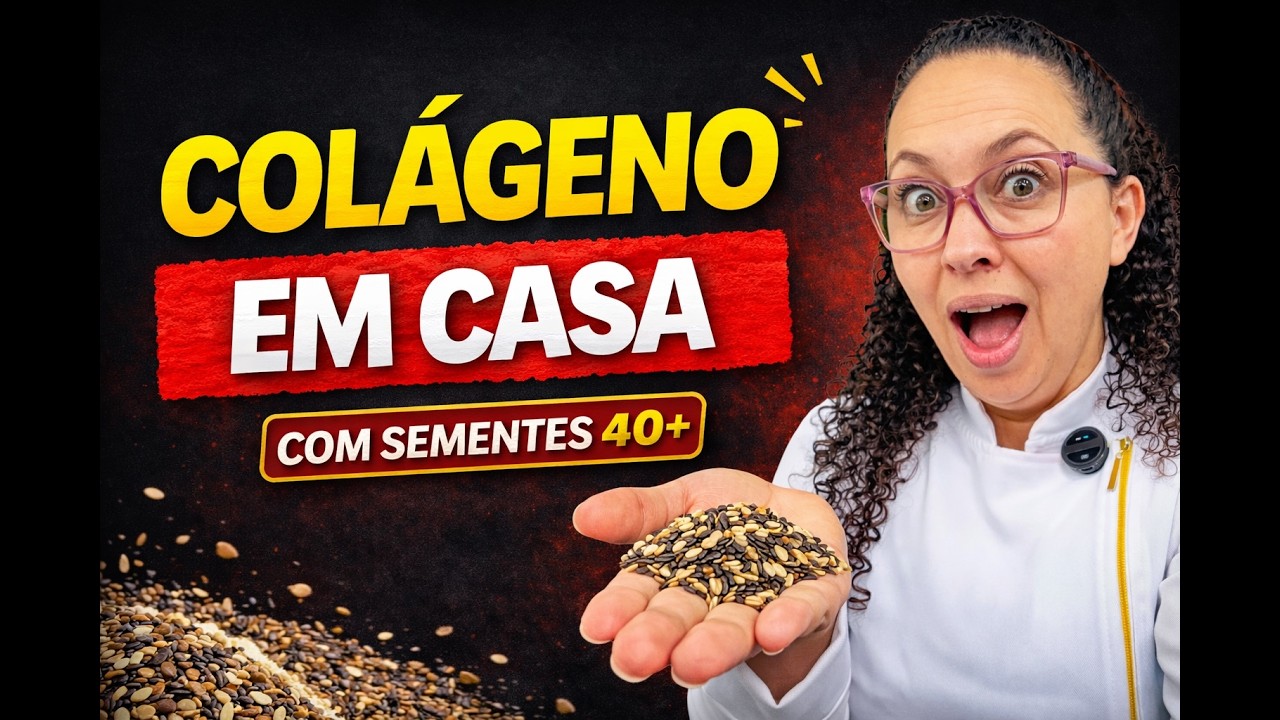 Faça Seu Próprio “COLÁGENO NATURAL” com Sementes para Mulheres 40, 50 e 60+